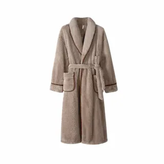 【Jun Jun】男士暖冬加厚長絨毛睡袍 浴袍