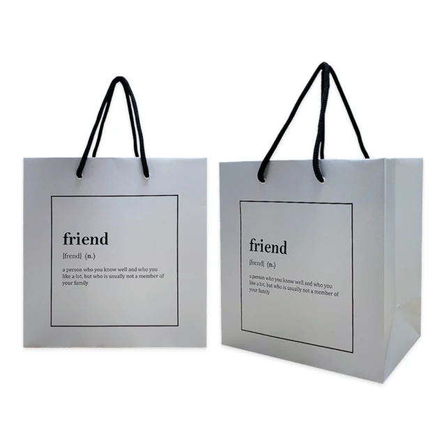 【CLEAN 克林】友情定義 情誼長存手提袋(禮物袋 禮品袋 手提紙袋 提袋 禮物包裝袋 紙袋 購物袋)