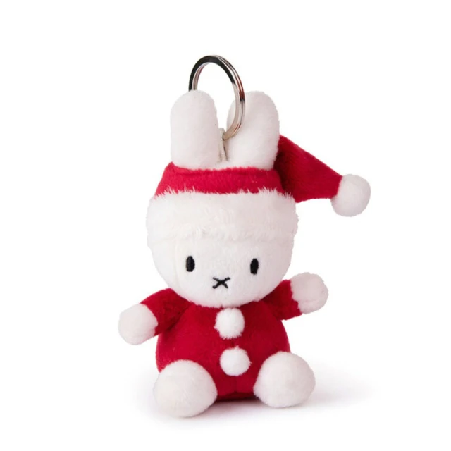 BON TON TOYS Miffy米菲兔鑰匙圈-聖誕兔 10cm