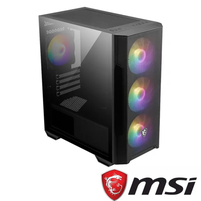 【MSI 微星】機殼+滑鼠組★MAG Forge M100R 電腦機殼+雷蛇滑鼠