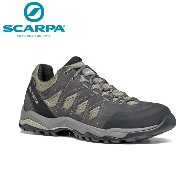 SCARPASCARPA 原廠貨 男 MORAINE GTX 防水登山鞋/郊山鞋 地衣綠-暴風灰-灰(63074201)