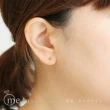 【me.luxe】K10黃K月亮鑲耳環-橄欖石(生日石系列)