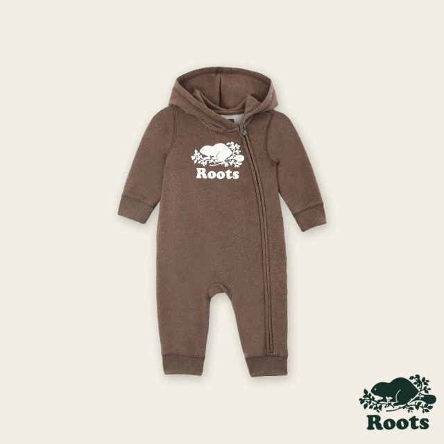 RootsRoots Roots 嬰兒-冬日海狸系列 造型連身褲(可可棕)