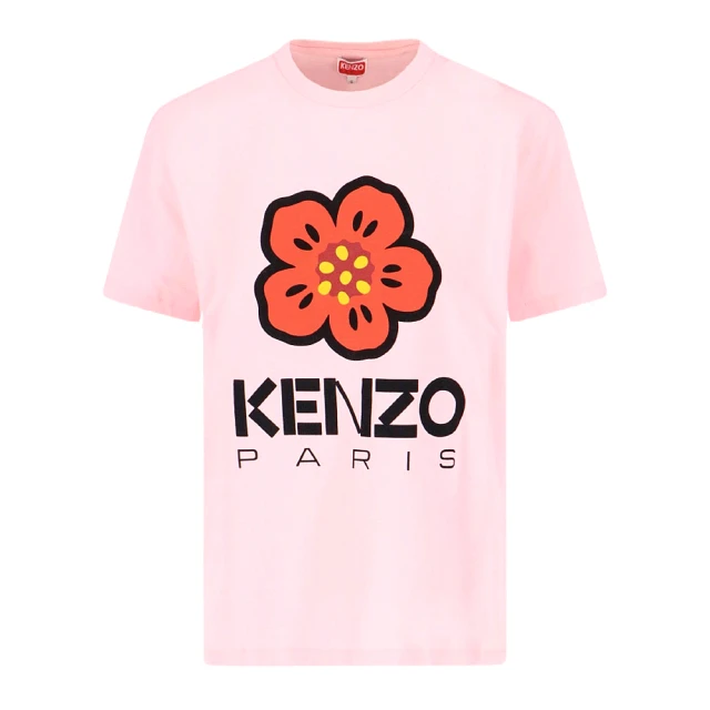 KENZO 女款 BOKE FLOWER 寬鬆版型 短袖T恤-淺粉色(S號、M號)