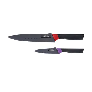 【THERMOS 膳魔師】不鏽鋼二入刀具組 主廚刀+水果刀(FA-05N)