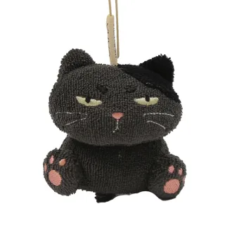 【KIRO 貓】日本卡拉貓 茶丸系列 坐姿 毛巾布 立體造型 玩偶吊飾鑰匙圈(500017)