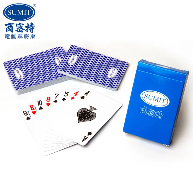 【商密特】PVC 藍色版 撲克牌(３盒入)