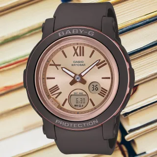 【CASIO 卡西歐】BABY-G 金屬質感羅馬雙顯腕錶 畢業禮物 送禮 推薦(BGA-290-5A)
