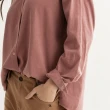 【Arnold Palmer 雨傘】女裝-品牌英文刺繡燈芯絨長版襯衫(玫瑰色)