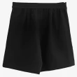 【Arnold Palmer 雨傘】女裝-簡約格紋後鬆緊褲裙(黑色)