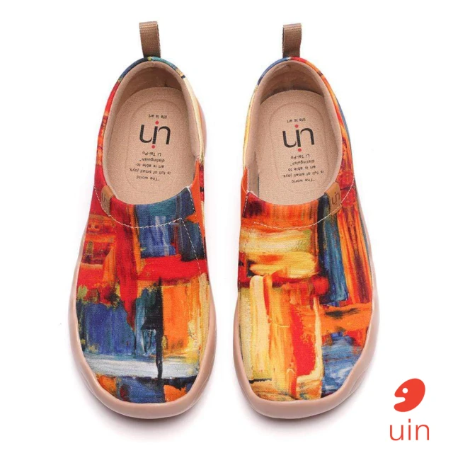 uin 西班牙原創設計 女鞋 色猜彩繪休閒鞋81012093(彩繪)