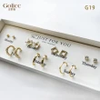 【Golicc】耳環  一周耳釘 倒數日期 7日 心情套裝組(飾品 耳飾 禮物 週年慶 滿額贈)