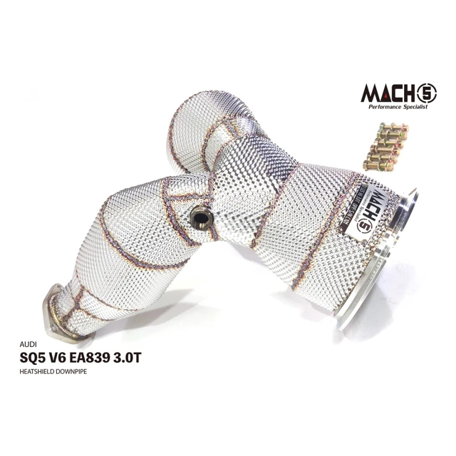 Mach5 AUDI SQ5 高流量帶三元催化排氣管_O/GPF排溫排壓感知器(V6 EA839 3.0T)