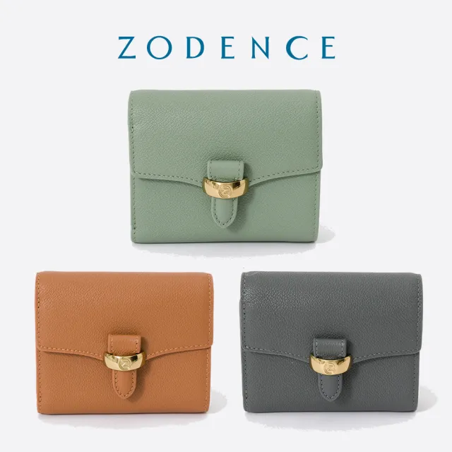【ZODENCE 佐登司】RING進口真皮簡式短夾(多色)