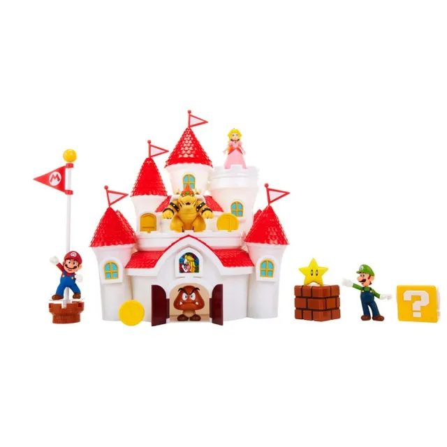 【ToysRUs 玩具反斗城】任天堂2.5 吋豪華蘑菇王國城堡(男孩玩具)