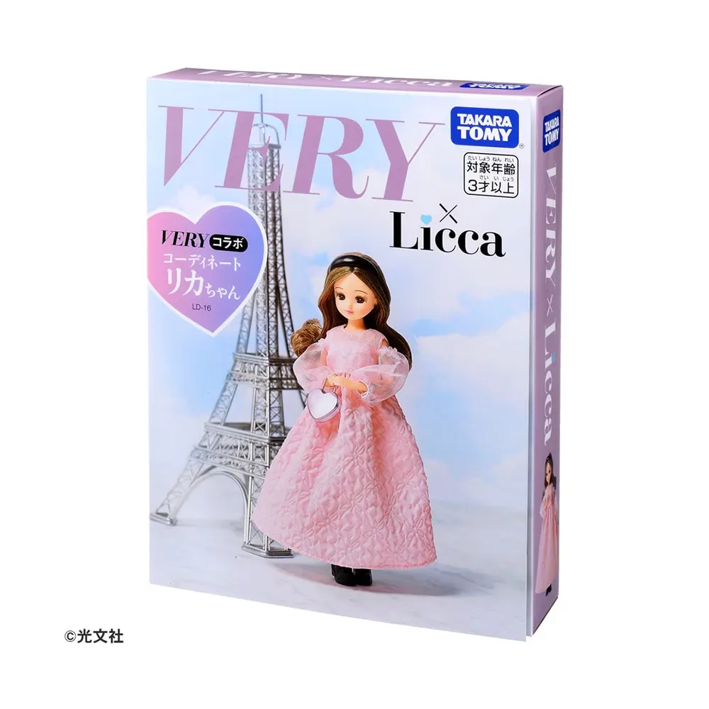 【TAKARA TOMY】Licca 莉卡娃娃 LD-16 VERY質感穿搭粉紅洋裝莉卡(莉卡 55週年)