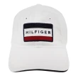 【Tommy Hilfiger】經典字母繡線旗標女款棒球帽(米白色)