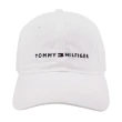 【Tommy Hilfiger】繡線小英文字母標誌女款棒球帽(白)