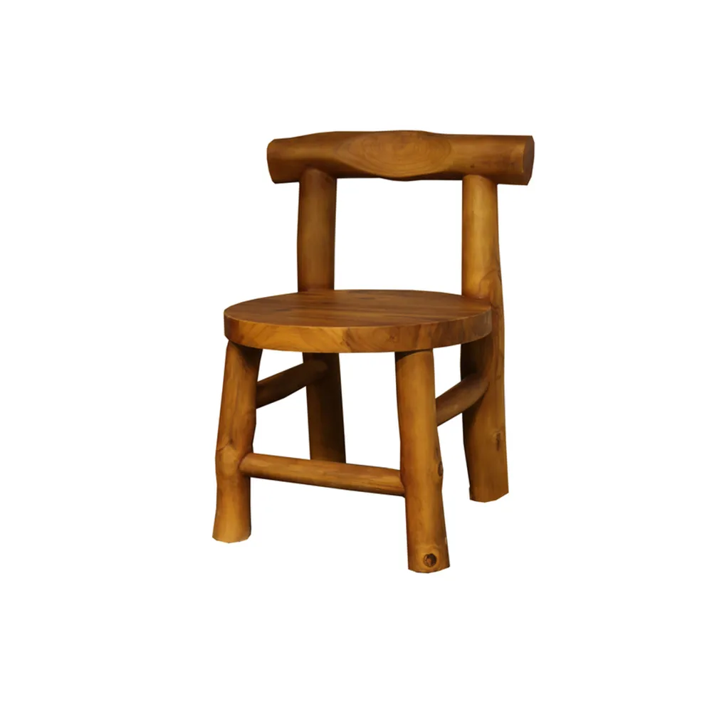 【吉迪市柚木家具】柚木休閒單人椅 HYSS105(簡約 椅凳 休閒椅 木椅 椅子 圓潤把手)