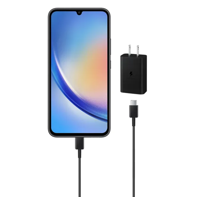 【Samsung 三星】15W Type C充電線組-支援A系列(內含原廠T1510盒裝旅充頭+三星製造雙Type C線)