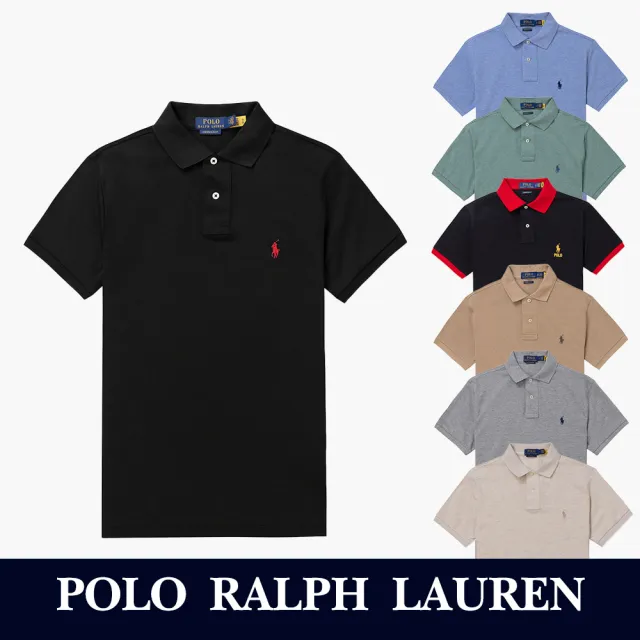 RALPH LAUREN】RL POLO 經典刺繡小馬短袖POLO衫上衣-多色組合(平輸品