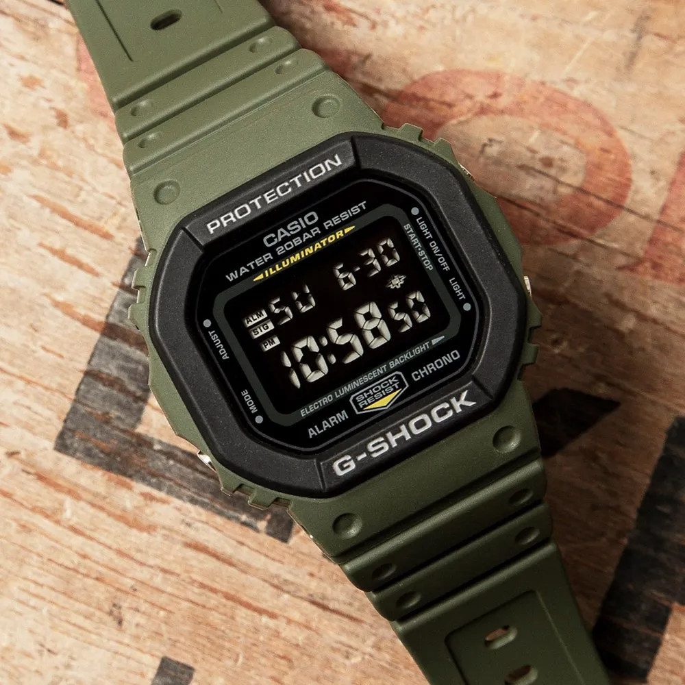 【CASIO 卡西歐】G-SHOCK 街頭時尚方形電子腕錶 送禮推薦 禮物(DW-5610SU-3)
