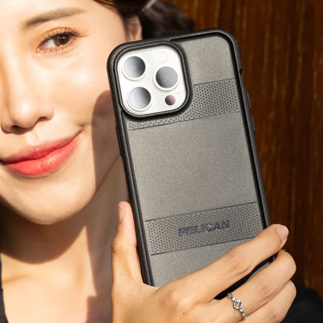 【PELICAN】美國 Pelican 派力肯 iPhone 15 Pro Protector 保護者超防摔保護殼MagSafe(黑)