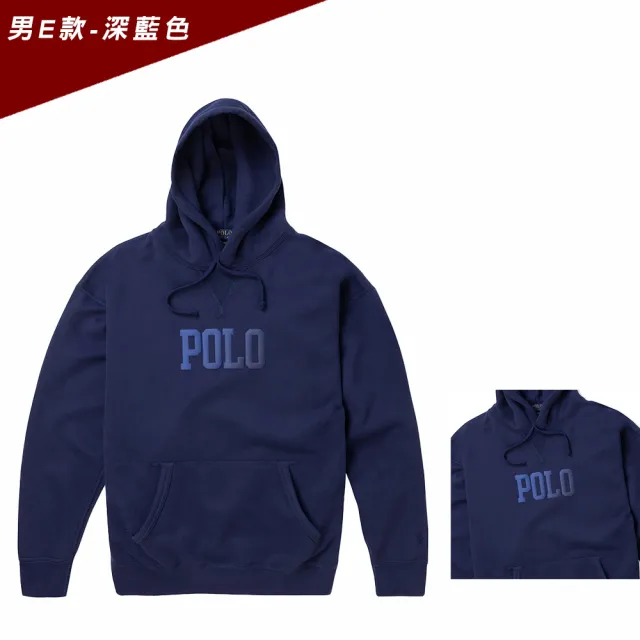 【RALPH LAUREN】RL POLO 經典刺繡大馬連帽T恤 上衣-多色組合(百搭舒適/平輸品)