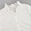 【OUWEY 歐薇】復古少女感荷葉襯衫上衣(白色；S-L；3233321549)