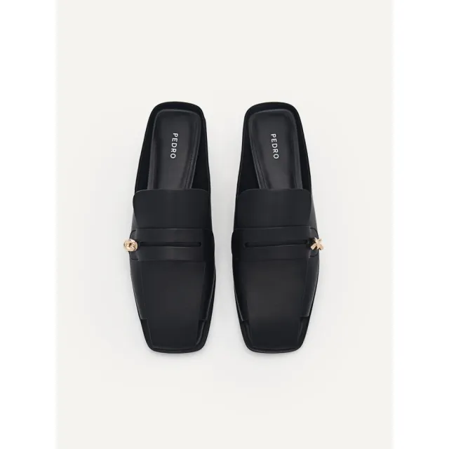 【PEDRO】Carolyn 扭結穆勒涼鞋-黑/灰褐/暖沙色(小CK高端品牌)