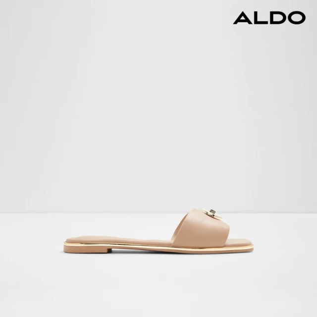 ALDOALDO BELLENOR-復古花窗紋涼拖鞋(粉膚色)