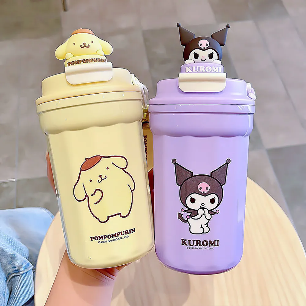 【SANRIO 三麗鷗】316不鏽鋼卡通印花保溫咖啡杯 - 480ml(庫洛米/美樂蒂/大耳狗/布丁狗)