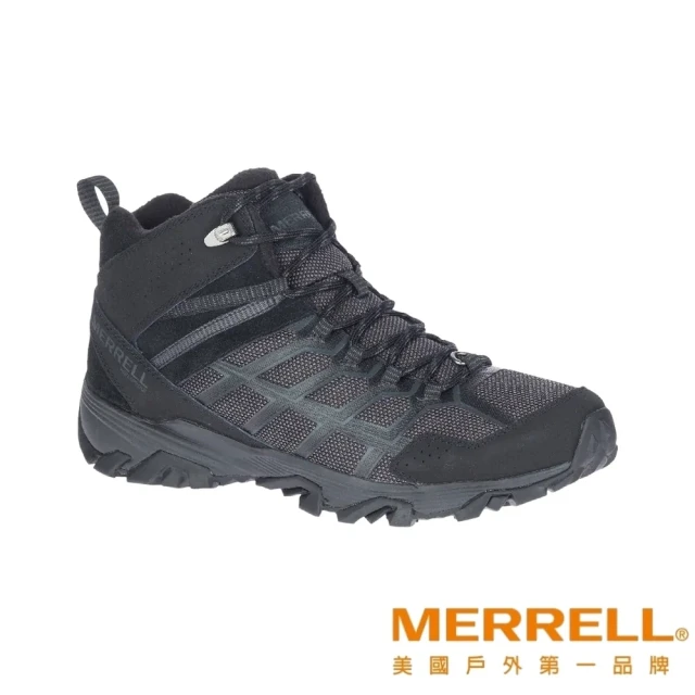MERRELLMERRELL MOAB FST 3 THERMO MID WATERPR防水保暖中筒登山戶外越野鞋 黑 男(ML036413)