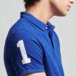 【Superdry】男裝 短袖POLO衫 VTG SUPERSTATE POLO(藍)