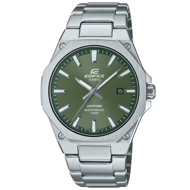 CASIO 卡西歐CASIO 卡西歐 EDIFICE 輕薄設計 八角錶圈 運動腕錶(EFR-S108D-3AV)