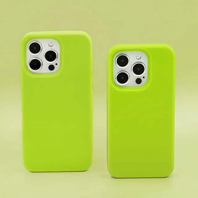 【Candies】iPhone 15 Pro Max 適用6.7吋  Simple系列素面殼手機殼(綠)
