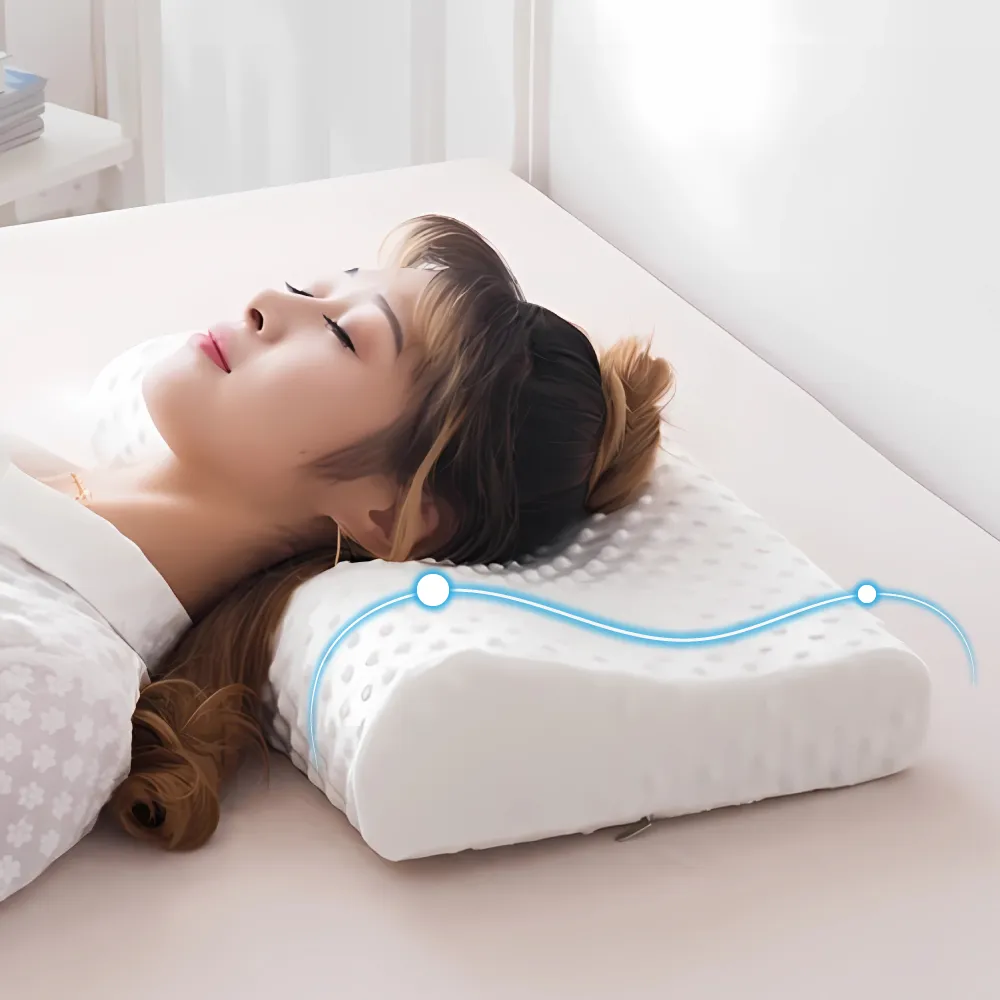 【Pure Sleep】日本低反發快眠記憶枕(記憶枕 太空棉 記憶枕 護頸枕 反牽引頸椎枕頭 頸枕 護頸枕頭)