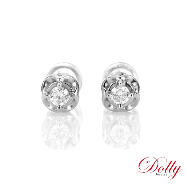 【DOLLY】0.10克拉 18K金輕珠寶鑽石項鍊(買一送一)