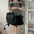 【MoonDy】後背包 大容量後背包 水桶包 抽繩包韓國背包 可愛包包 ins包包 黑色包包 大學生後背包 軟皮包包