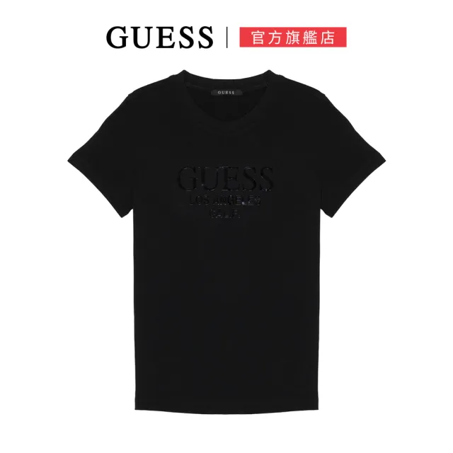 【GUESS】經典百搭LOGO短T(兩色可選)