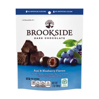 【Hersheys 好時】Brookside巴西莓夾餡黑巧克力 三件組(198gX3)