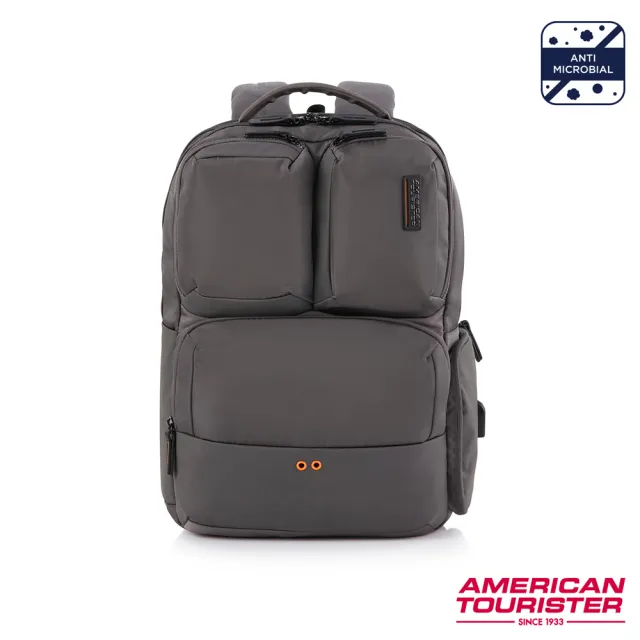 【AMERICAN TOURISTER 美國旅行者】Zork 2.0 減壓抗菌輕量多口袋筆電後背包14吋(多色可選)