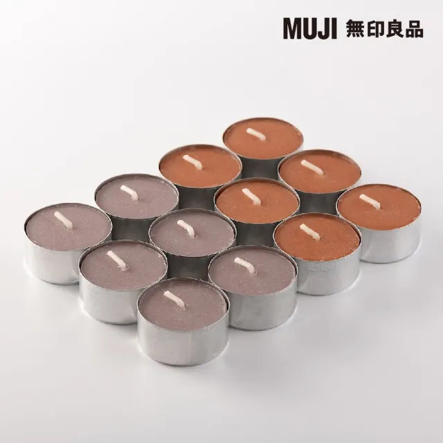 【MUJI 無印良品】芬香蠟燭.迷你/花香香味/12入