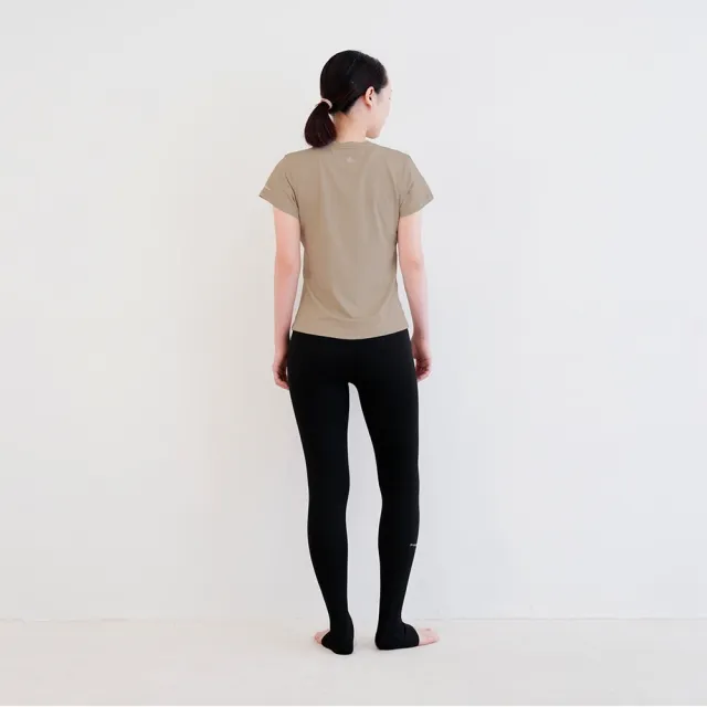 【Mukasa 慕卡莎】DURABLE 簡約短袖運動上衣 - 燕麥那堤 - MUK-23041(瑜珈服、瑜珈罩衫、運動T恤)