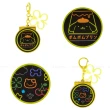 【小禮堂】三麗鷗 造型發光鑰匙圈 - 渋谷霓虹夜 Kitty 布丁狗 酷洛米(平輸品)