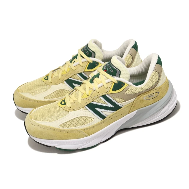 NEW BALANCE 休閒鞋 990 V6 Sulphur Green 黃 綠 經典 復古 麂皮 反光 美製 男鞋 NB(U990TE6-D)