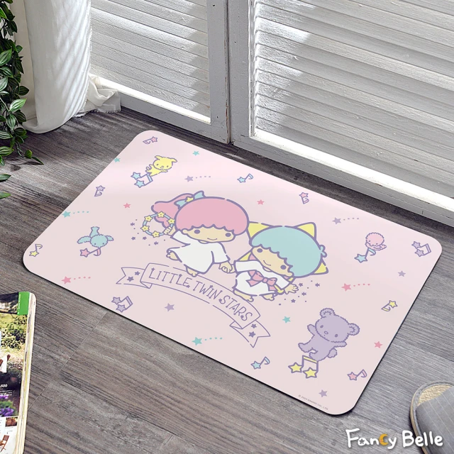 小禮堂 Sanrio 三麗鷗 橢圓刮泥絲圈地墊 Kitty 