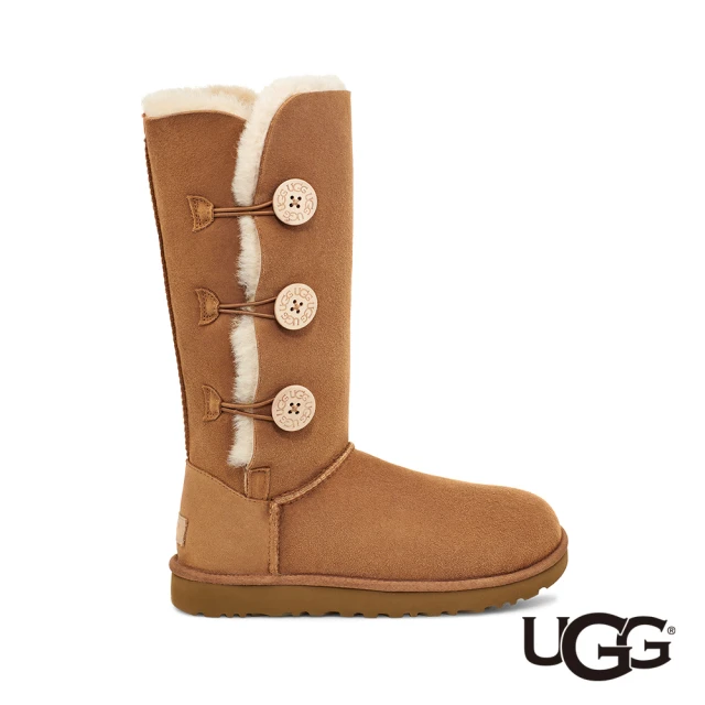 UGG 女鞋/靴子/高筒靴/雪靴/Bailey Button Triplet II(栗子棕-UG1016227CHE)