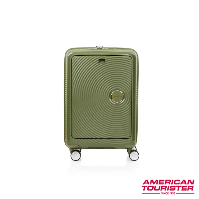 【AMERICAN TOURISTER 美國旅行者】20吋Curio前開式立體唱盤PP TSA登機箱/行李箱(多色可選)