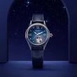 【CITIZEN 星辰】小鏤空優雅機械女錶-藍/28.5mm 母親節禮物 送行動電源(PR1041-18N)